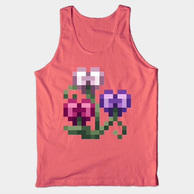 Pixel Sweat Pea Tank Top by cometkins